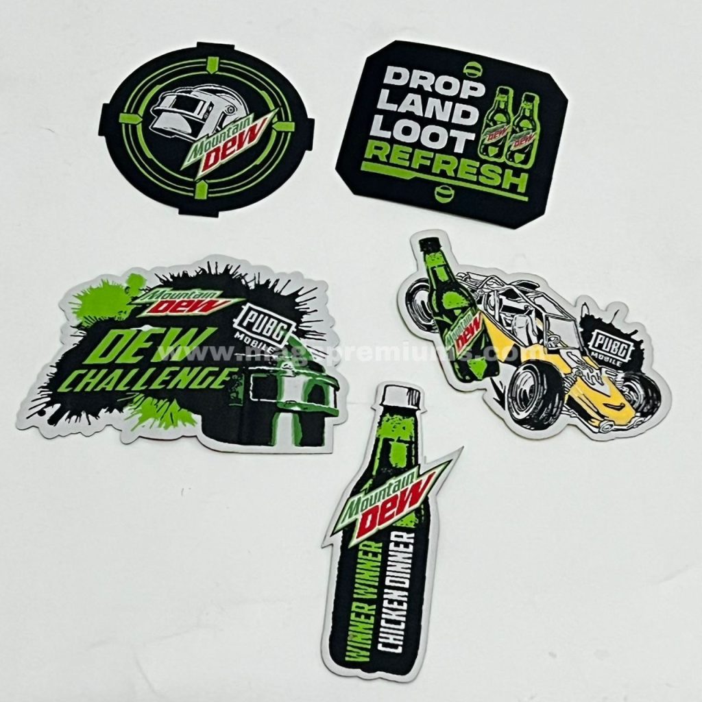 Printed sublimation patches with custom logos and designs, suitable for jackets, caps, backpacks, and uniforms. Durable and fade-resistant. Bulk production in Malaysia