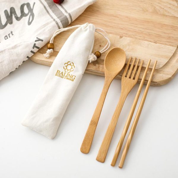Bamboo Cutlery Set - Image 2