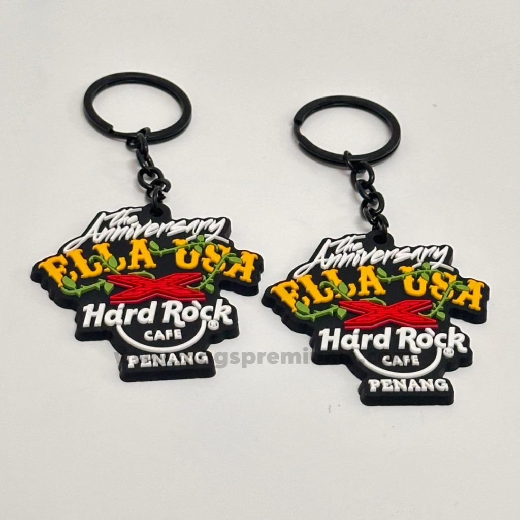 rubber keyring custom
