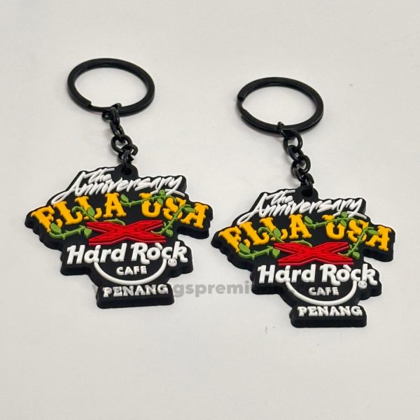 rubber keyring custom