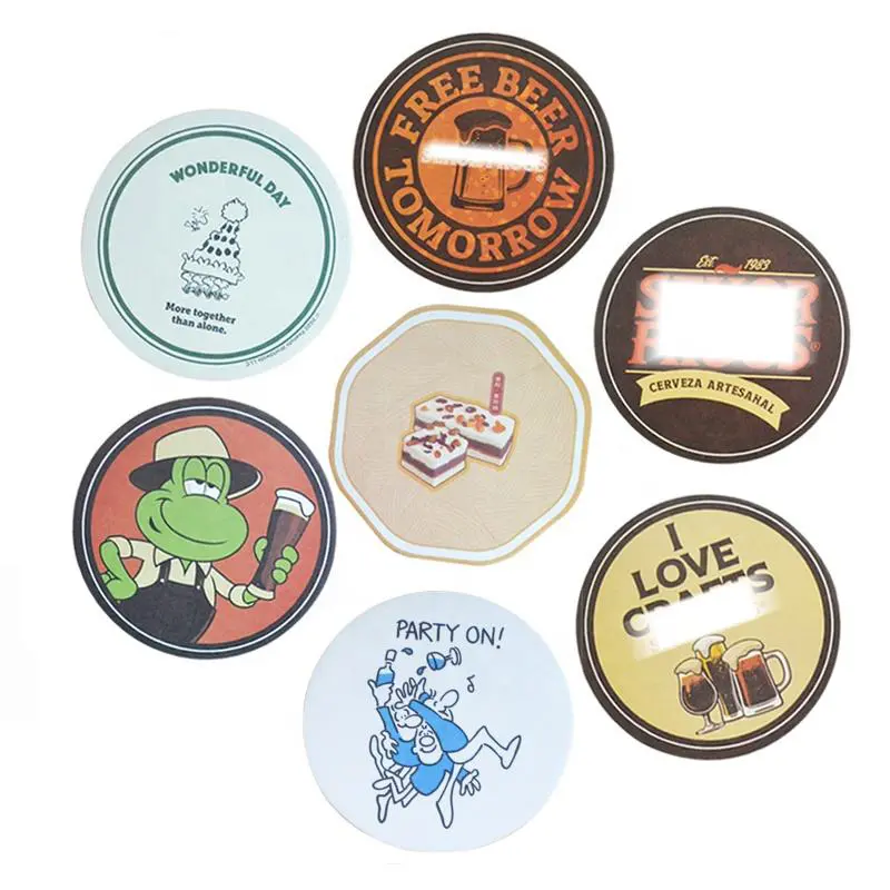 Cardboard Coaster Printing Personalized cardboard coasters for businesses