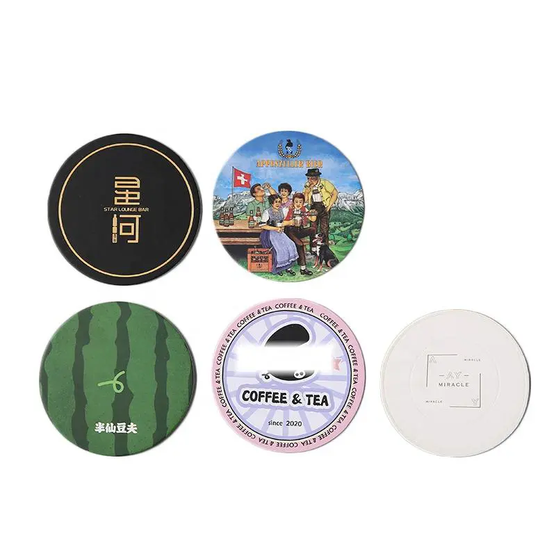 Cardboard Coaster Printing Branded cardboard coasters for promotions
