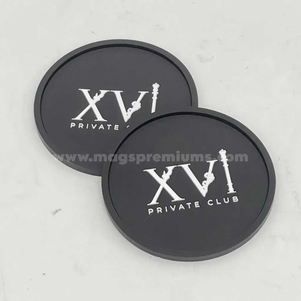 Personalized drink coasters custom printed with your logo or design. Perfect for marketing giveaways, cafes, and business promotions.