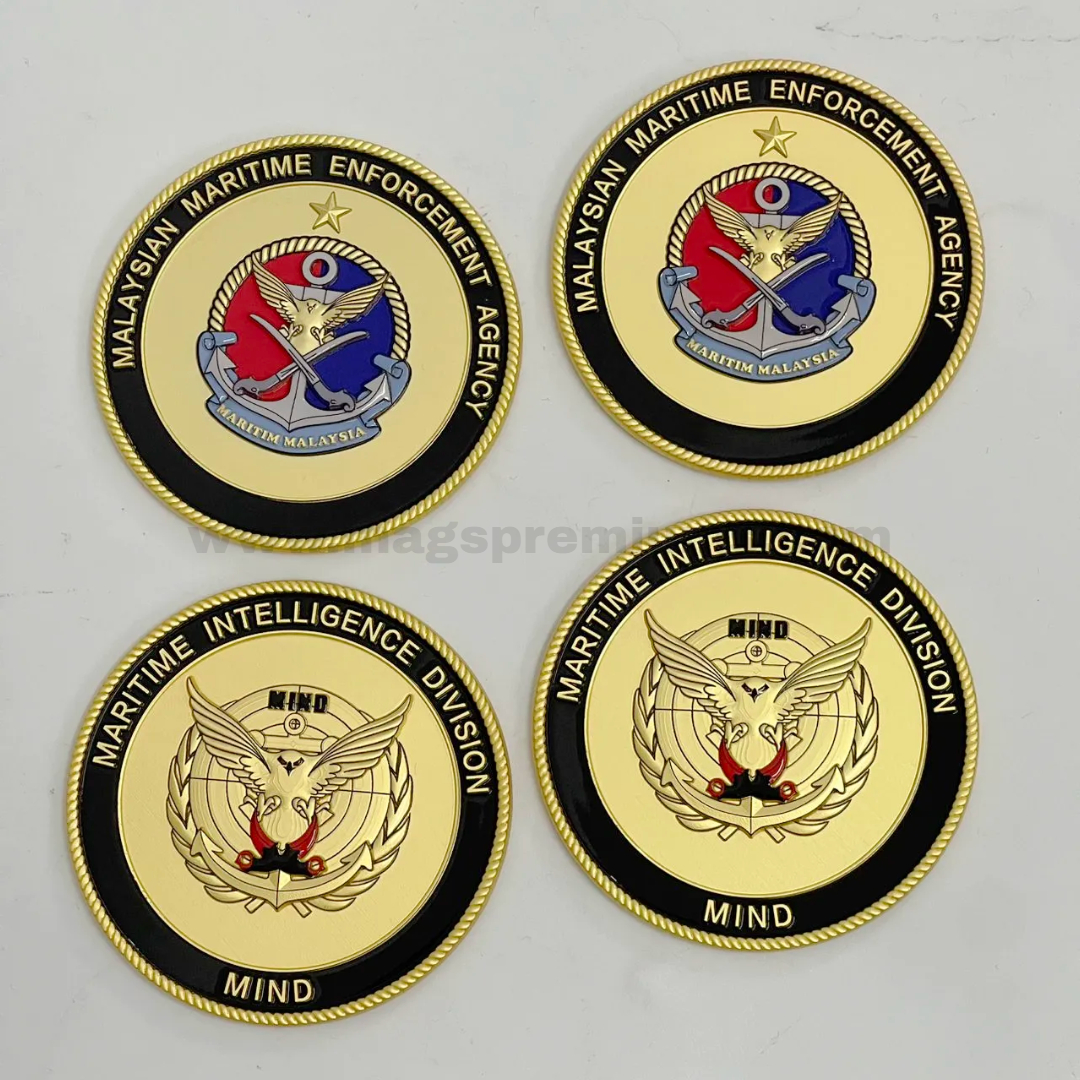 Custom Challenge Coin Custom challenge coins with embossed logo design and premium metal plating for collector coin and custom souvenir production