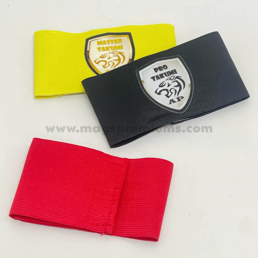 Captain Armband Printing stack of blank silicone wristbands in different colours