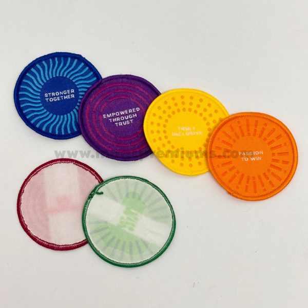 Custom embroidery patch with personalized logo, perfect for uniforms, jackets, and promotional branding. High-quality stitching with sew-on or iron-on backing. Order in bulk from a trusted Malaysia supplier.