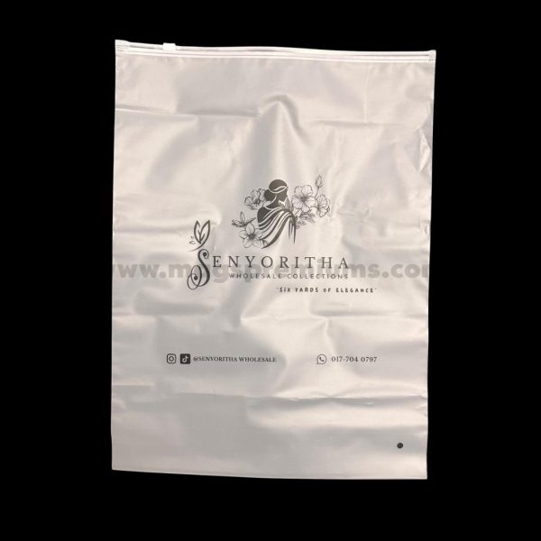 custom frosted ziplock bag