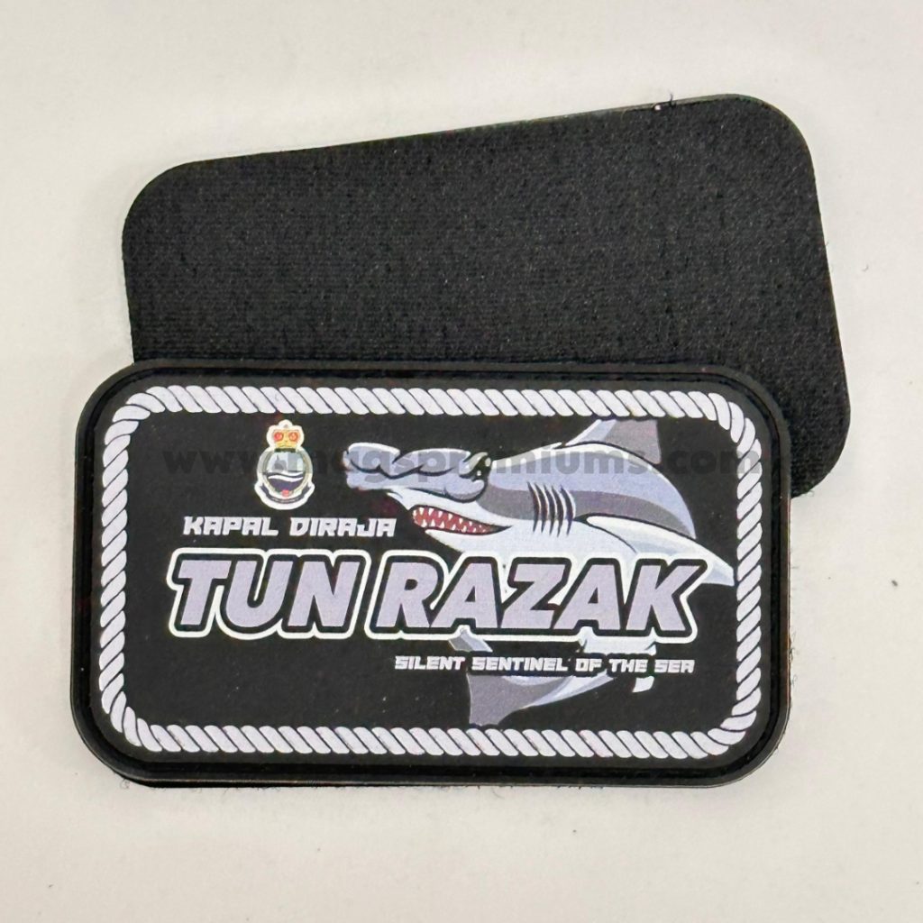 High-quality personalized rubber patches for businesses, military uniforms, and promotional branding. Waterproof and durable. Order in bulk in Malaysia