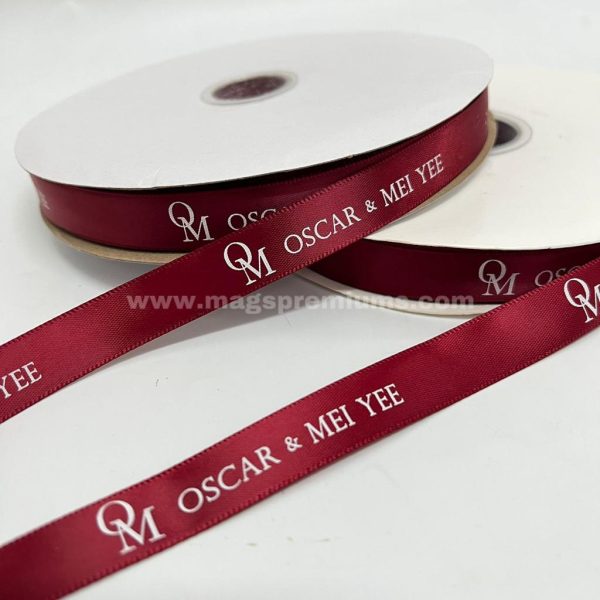 custom printed ribbon with logo
