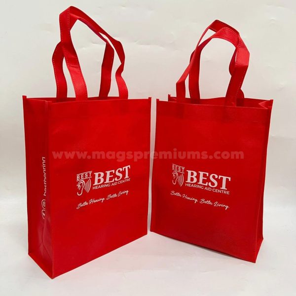 Custom sewn non woven bags designed for corporate events and brand marketing choose from various sizes and printing options to create the perfect promotional item for your business today