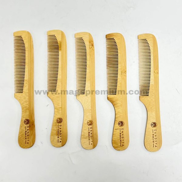engraved wooden comb