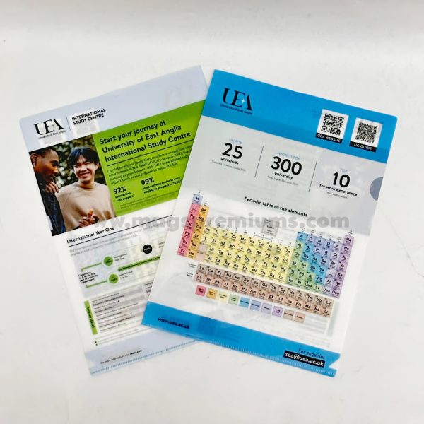 Make a professional impression with a personalised document folder that showcases your brand enquire now for customised printing and design options