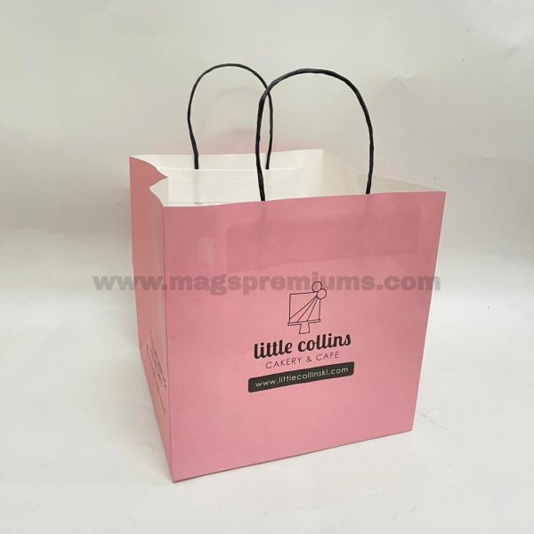 showcase your brand with eco friendly kraft paper bag printing perfect for retail shops food packaging and events order your custom design today