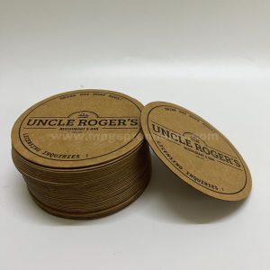 kraft paper coaster 1