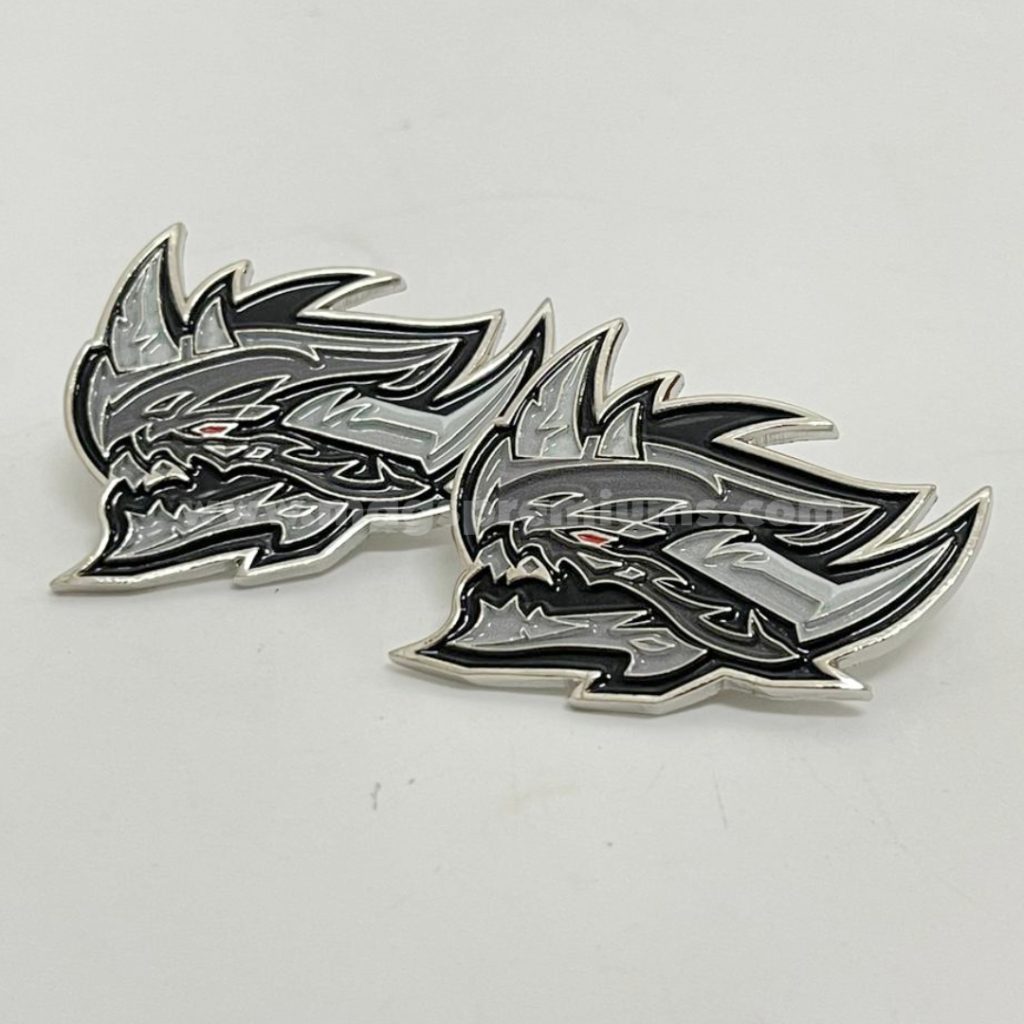 Personalized soft enamel pins for clubs, schools, and companies, offering detailed design options and secure butterfly clutch backing for easy wear.