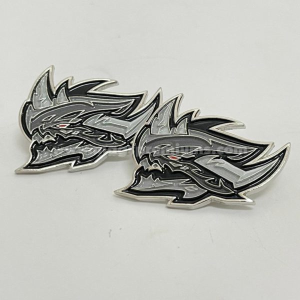 Personalized soft enamel pins for clubs, schools, and companies, offering detailed design options and secure butterfly clutch backing for easy wear.