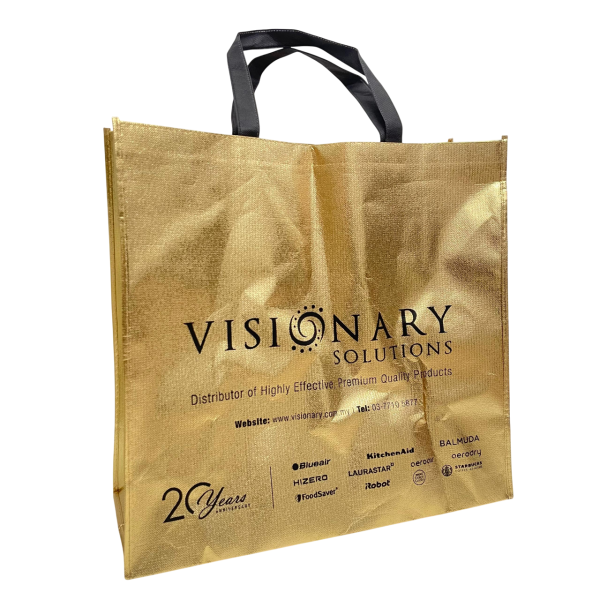 metallic gold non woven