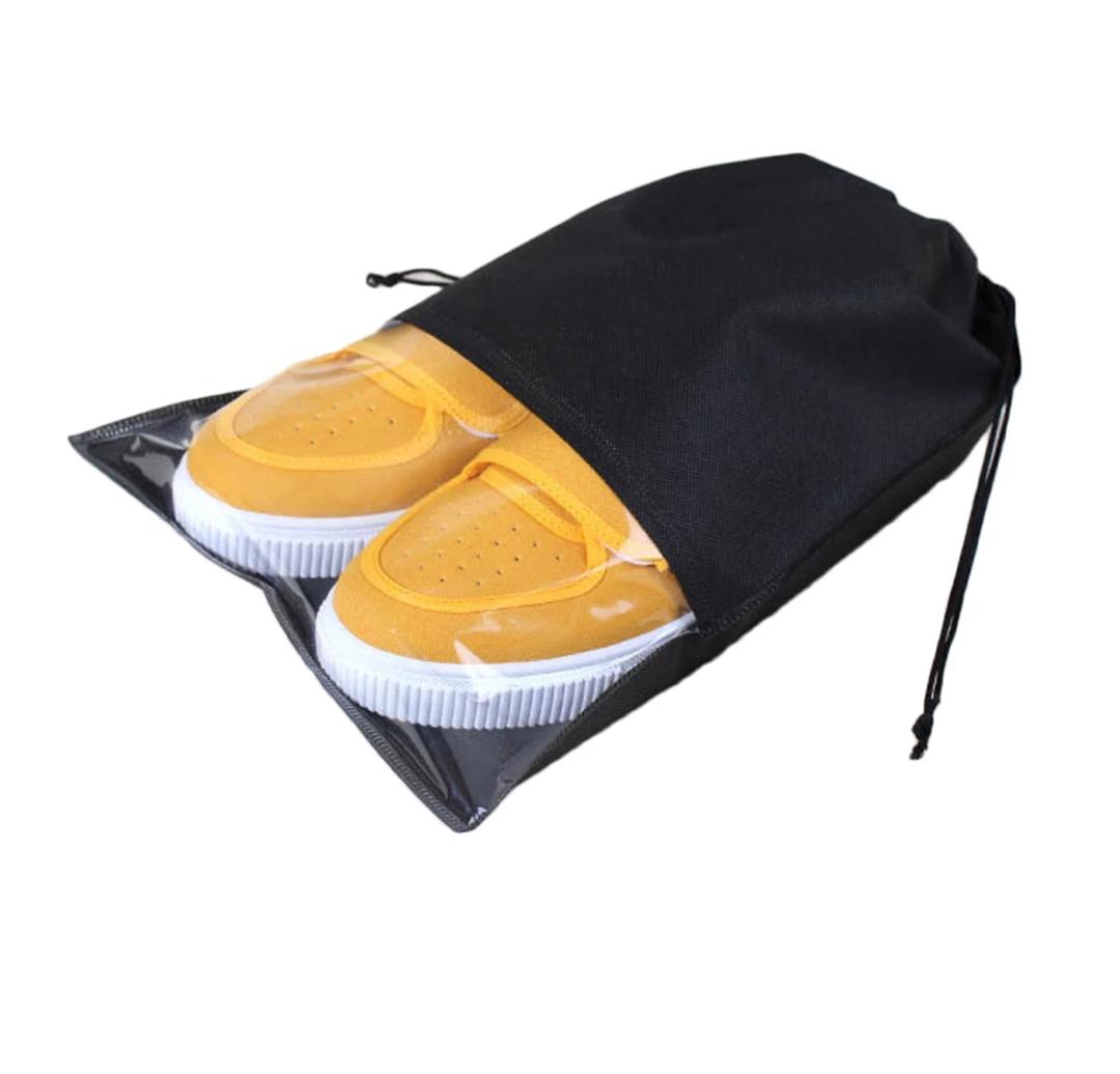 Non Woven Shoe Pouch With Window Non Woven Shoe Pouch With Window - Image 2