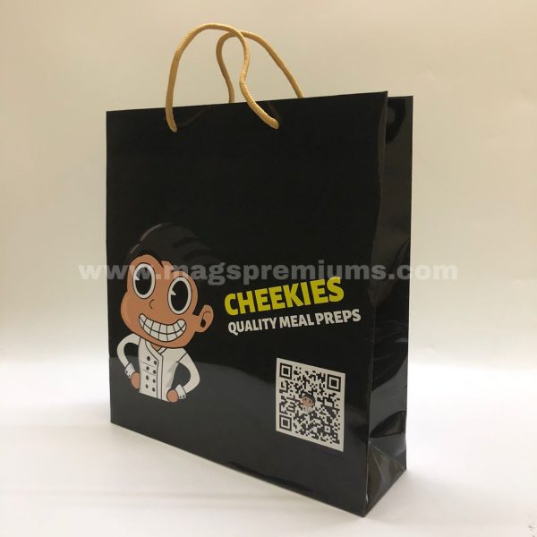 Personalized paper shopping bags with high-quality branding, ideal for boutiques, cafes, and corporate promotions. Order in bulk from a trusted supplier in Malaysia