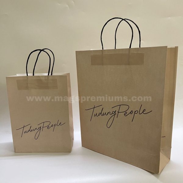 Custom-printed paper bags for packaging and marketing, ideal for product launches, boutique stores, and promotional campaigns. Bulk printing in Malaysia