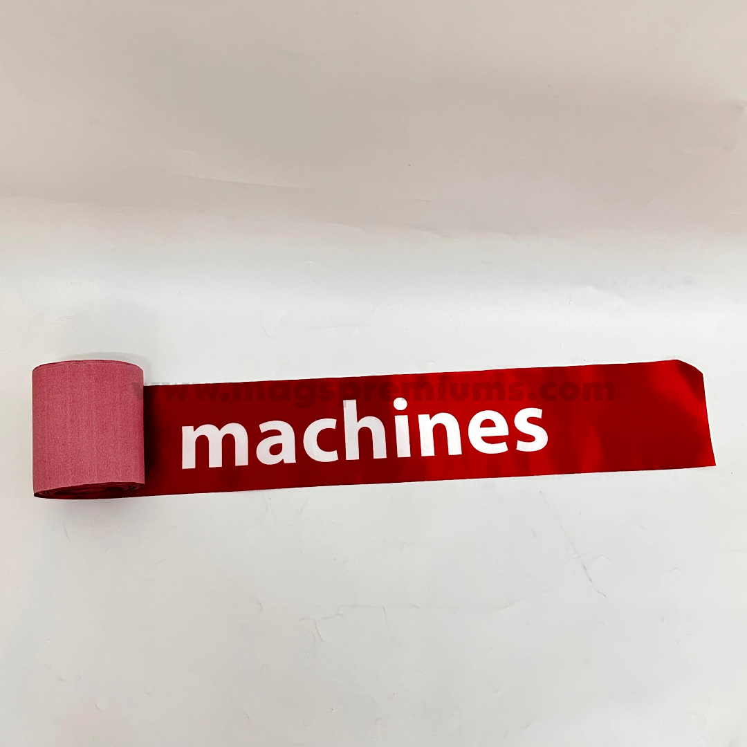 Grand Opening Ribbon Celebrate in style with a personalised ribbon for opening ceremony printed with your event name or logo contact us now to design your ribbon