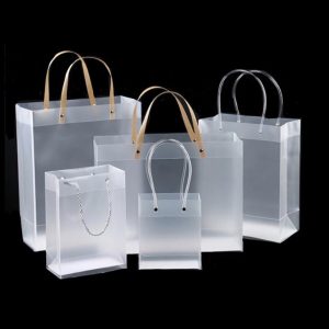 plastic transparent shopping bag
