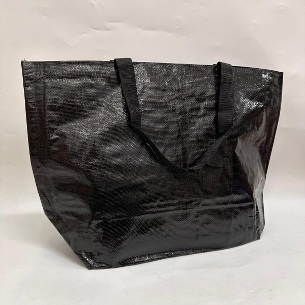 pp woven black plain