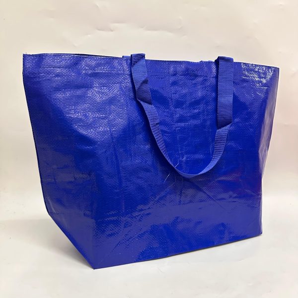 pp woven blue plain