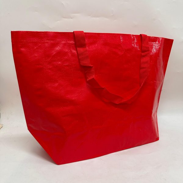 pp woven red plain