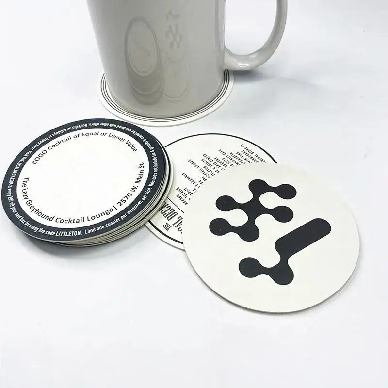 Cardboard Coaster Printing Cardboard drink coaster printing with logo