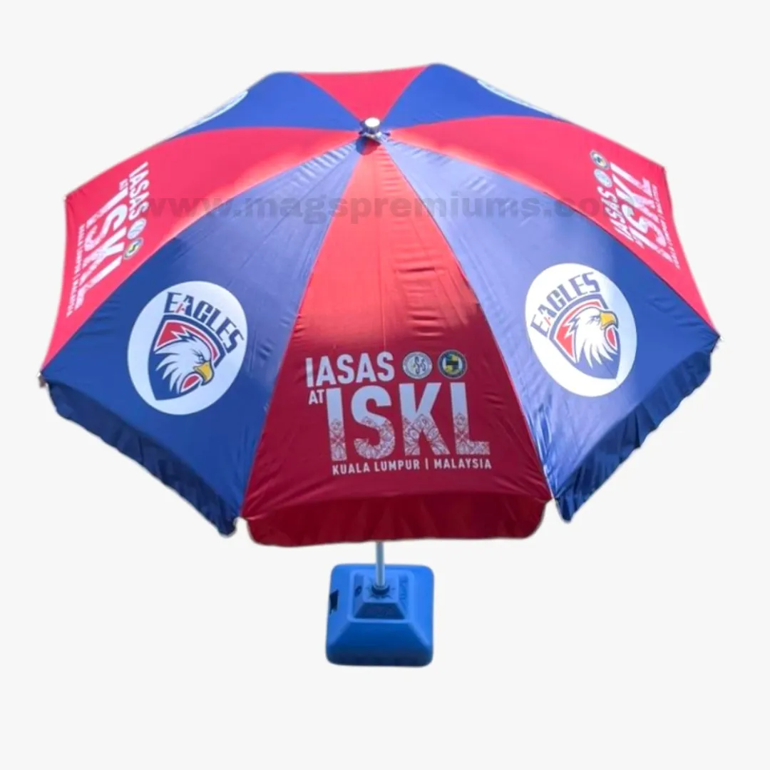 logo on patio umbrella ABCCANOPY Custom Replacement Top Only 7.5FT, 9FT, 10FT 7.5FT Umbrella Replacement The heavy duty 45mm hexagonal aluminum post has four adjustable height settings and an easy Auto Slider pole which makes setting up the Umbrella a breeze Aluminum Patio Umbrella - Item