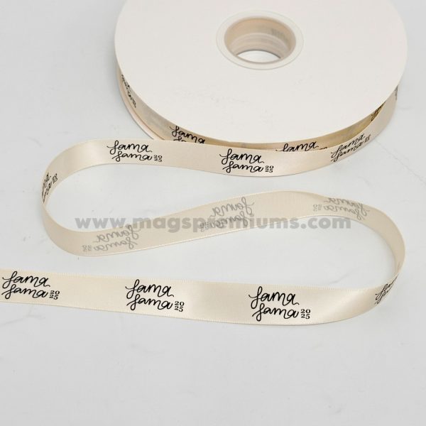 Make your packaging special with printed satin ribbon for packaging customise with brand names messages or logos contact us now for bulk orders