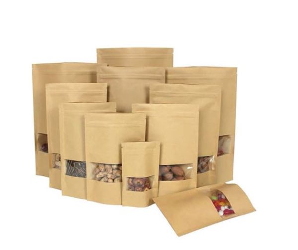 stand up pouch kraft paper