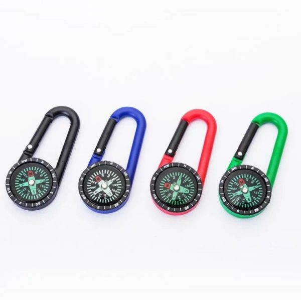 thermometer compass keychain
