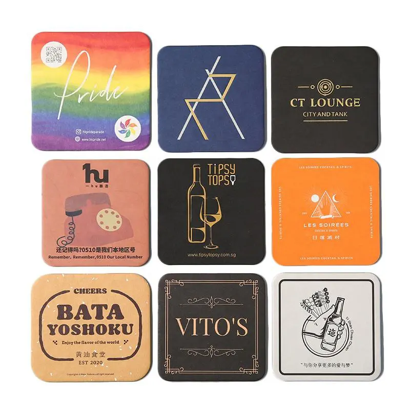 Cardboard Coaster Printing Custom cardboard coaster printing for branding