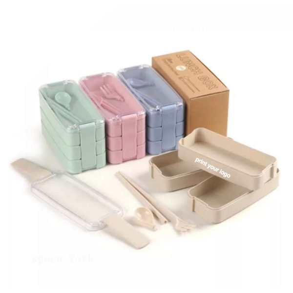 3 Layer Wheat Lunch Box - Image 2