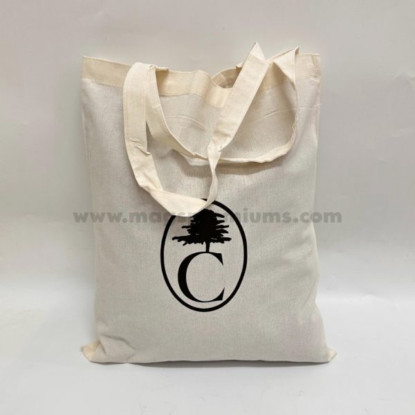 Custom canvas bag printing services for businesses in Malaysia, ideal for promotional giveaways and eco-friendly branding.
