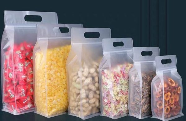 ziplock plastic bag with handle