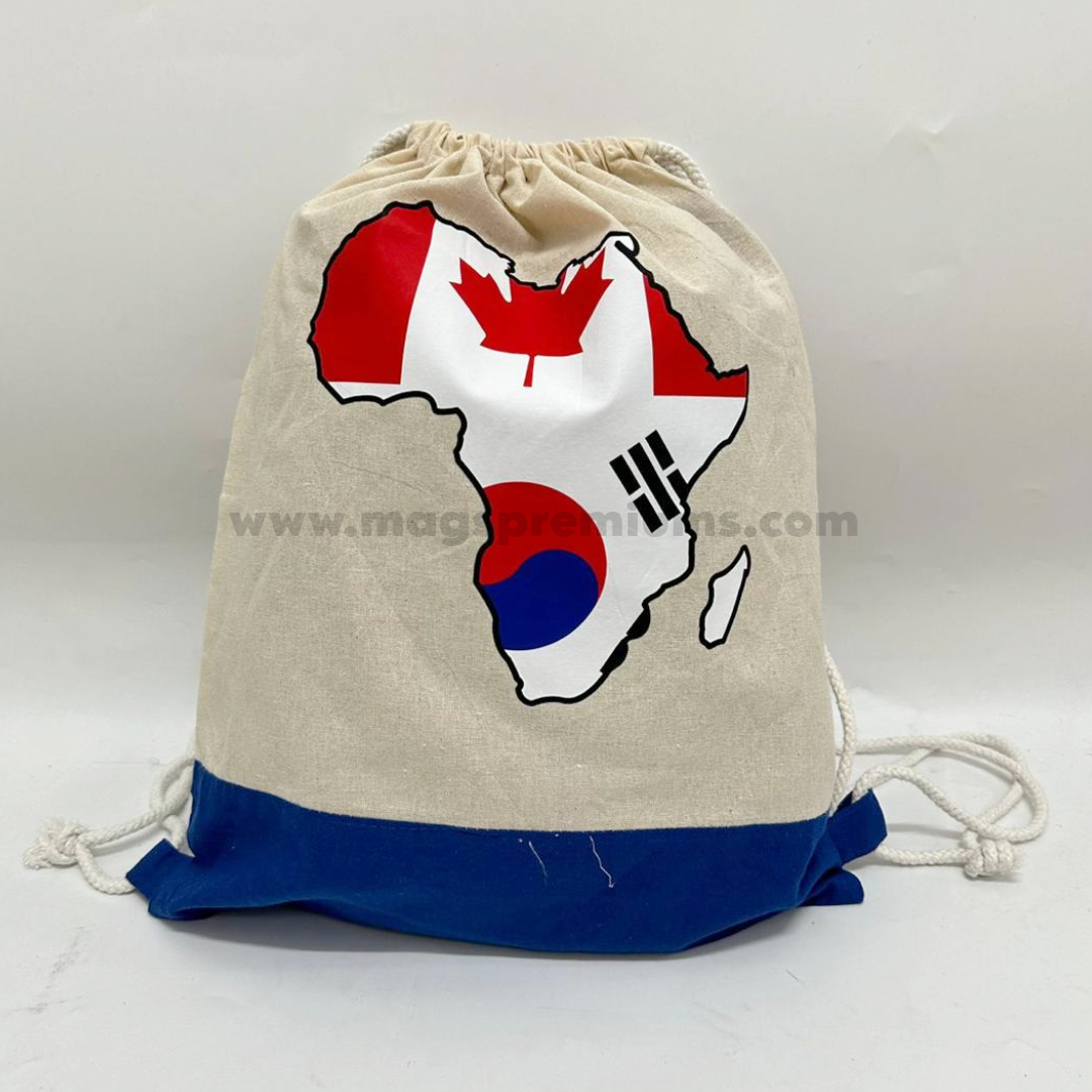 Cotton Backpack cotton drawstring bag