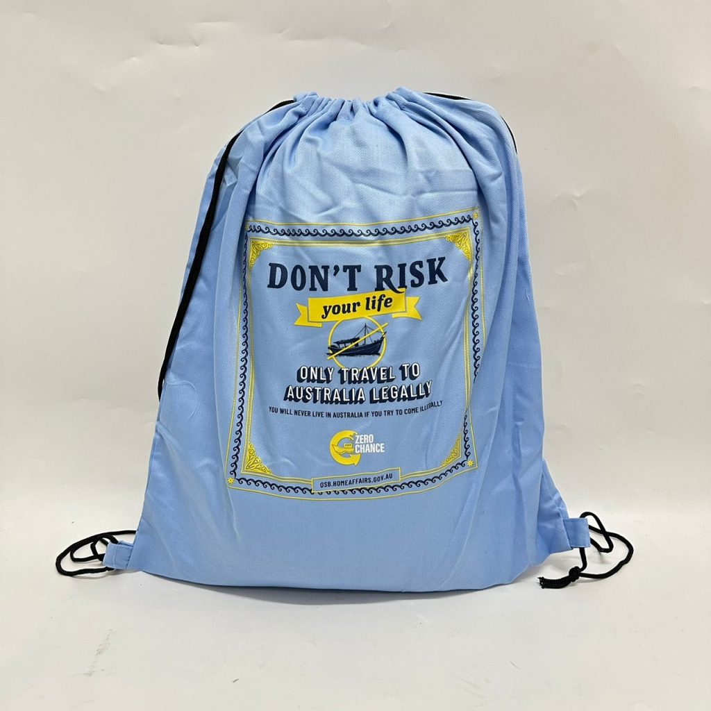 Custom drawstring bag