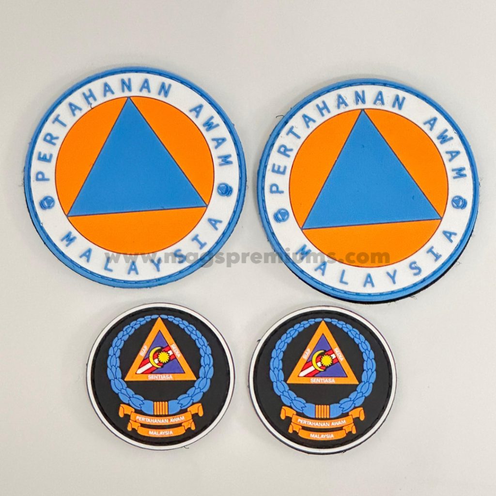 Custom-printed rubber patches for clothing, accessories, and promotional giveaways. Stylish, long-lasting, and weather-resistant. Bulk orders in Malaysia