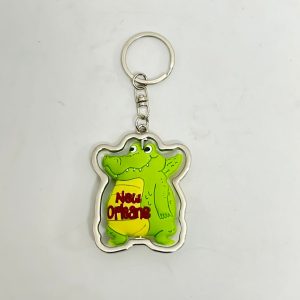 pvc keychain with metal