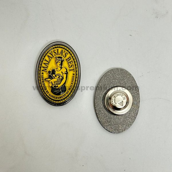 Premium-quality custom lapel pins with custom logos, ideal for employee recognition, corporate gifts, and commemorative events. Bulk printing in Malaysia