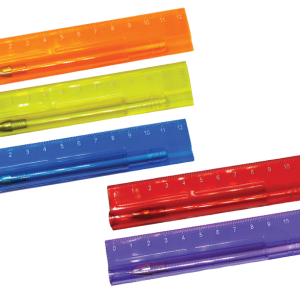 ruler with pen