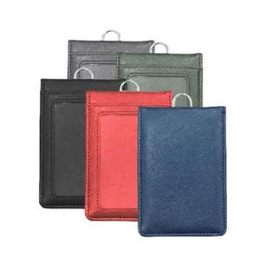 PU ID Holder Flip Open