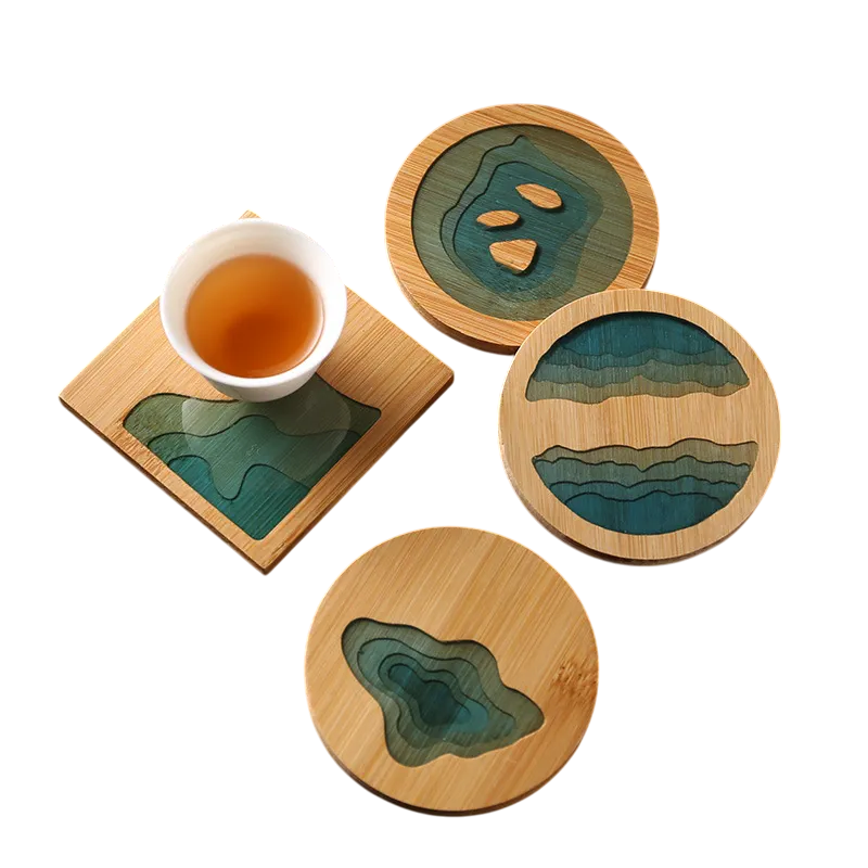 Bamboo Resin Coaster
