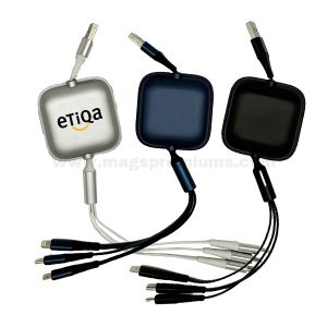 Personalized Digital LED Clock corporate-gift-4-in-1-usb-cable