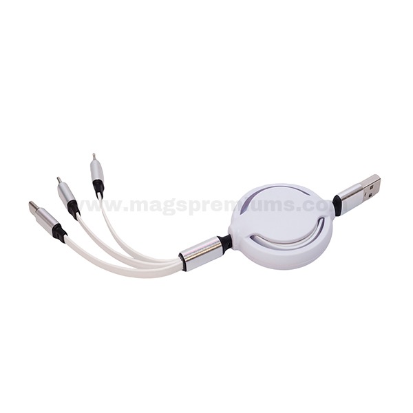 Custom 3-in-1 Retractable USB Cable Printing Custom 3-in-1 Retractable USB Cable Printing - Image 4