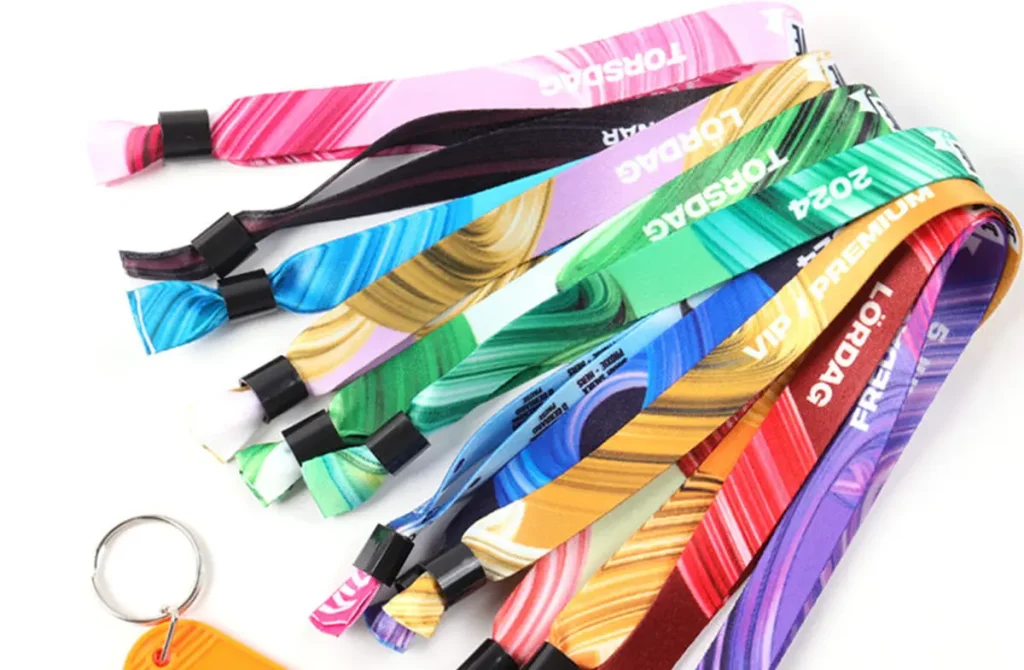 Personalized fabric wristbands with patterns