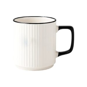 Custom Silicone Sleeve Mug Custom Ribbed Ceramic Mug
